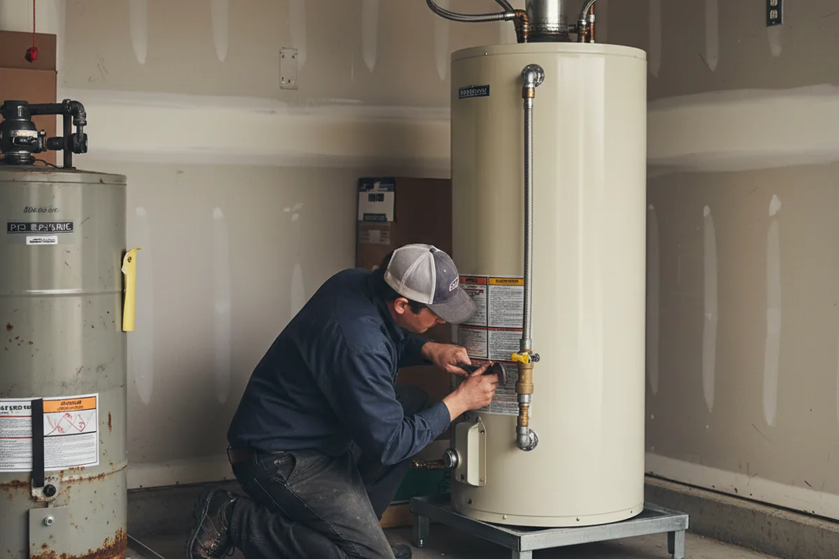 Water heater and shutoff valve replacement in Hickory Hills